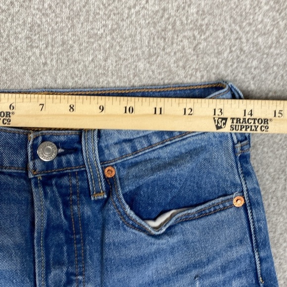 Levi’s 501 skinny button fly size 26 XX premium line leather tag chic modern - Picture 11 of 14